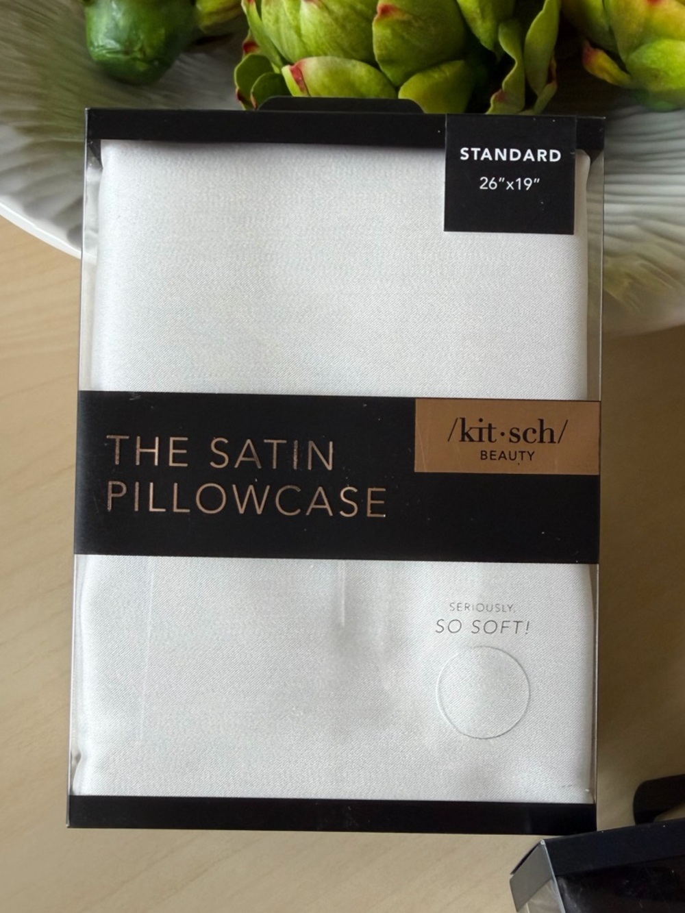 🆕 Kitsch Satin Pillowcase - Ivory